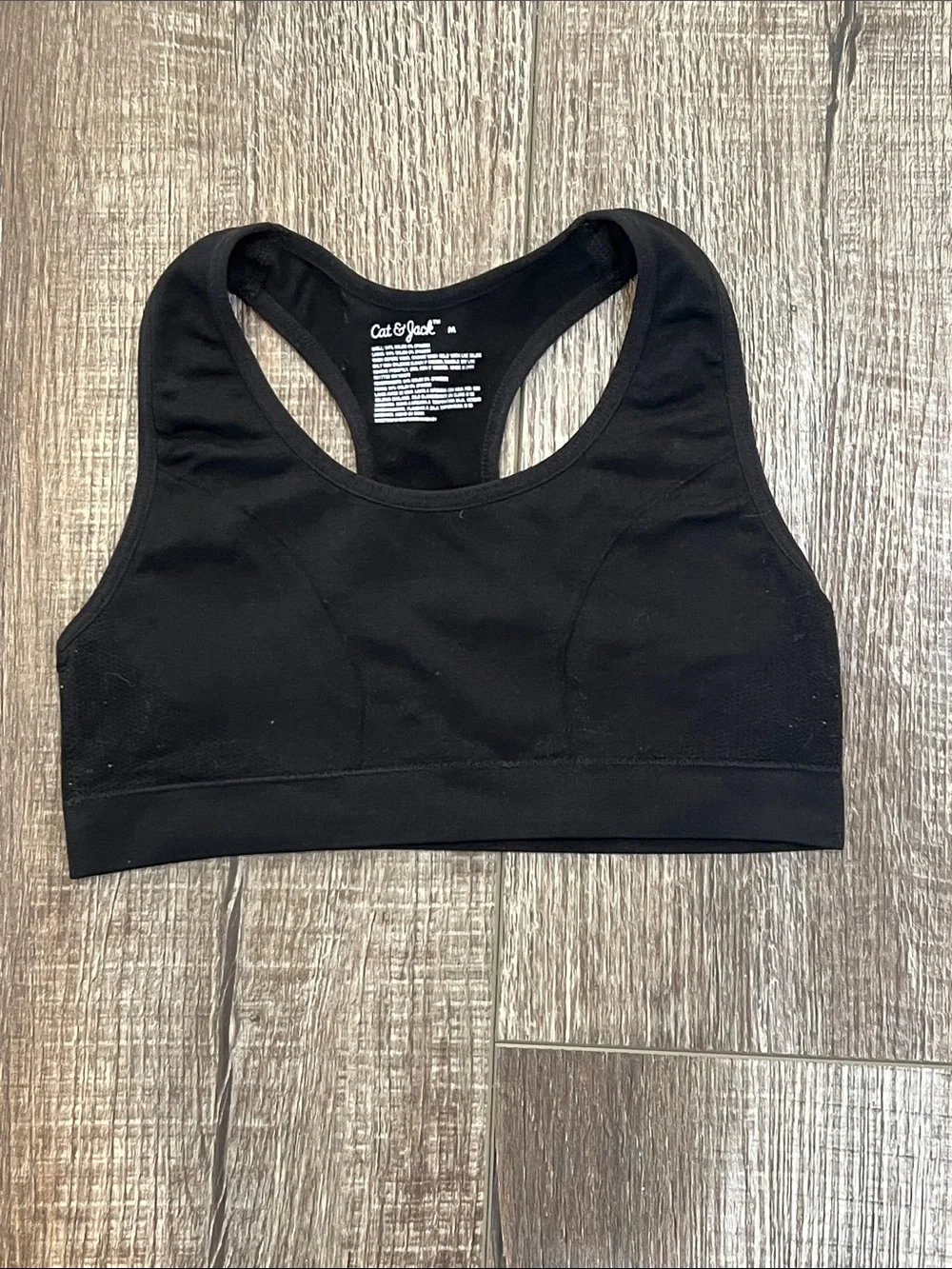 Girls Old Navy & Cat/Jack Black Sports Bra Set - Two Comfortable Bras. Size M